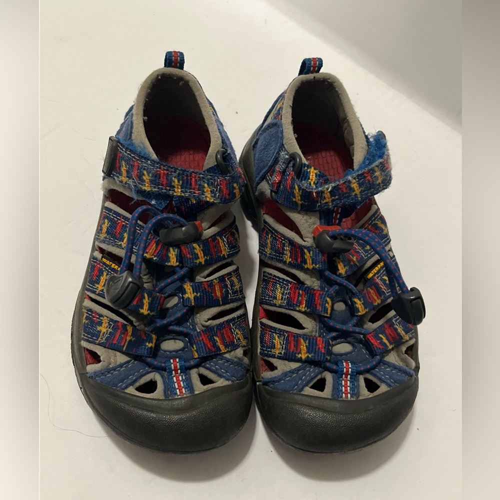 KEEN Kids Newport H2 Sandals, Size 11 Black and Multicolor